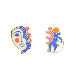 Matisse inspired stud earrings